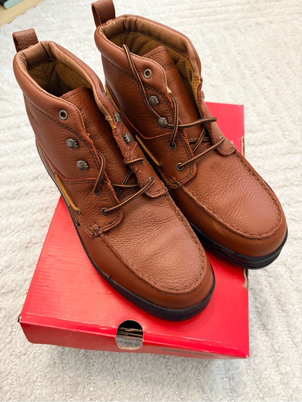 Men’s Wolverine Moc Steel Toe Chukka Boots - Size 11 - Picture 4 of 5
